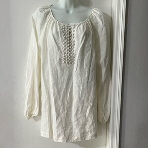 GRACE ELEMENTS LINEN TOP